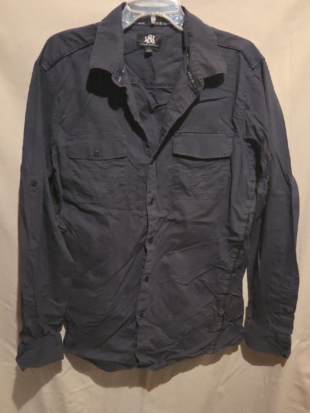 Rock & Republic Button-Front Shirt Jacket